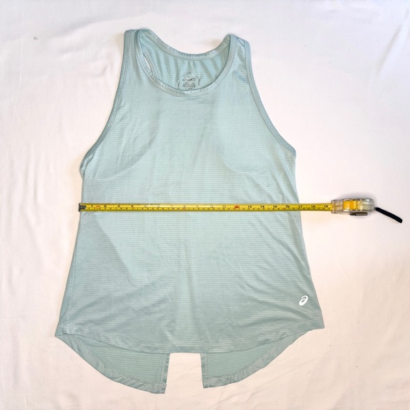 ASICS teal athletic tank with open racer back - Picture 6 of 7